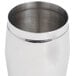 A stainless steel Vollrath cobbler cocktail shaker with a silver lid.
