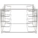 A Metro mini rack with six shelves on it.