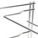 A metal Metro mini rack with two shelves and two bars.