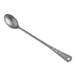 A close-up of a Barfly stainless steel measuring spoon.