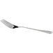 An Acopa Edgeworth stainless steel serving fork with a silver handle.