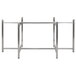 A Bon Chef stainless steel table base with a metal frame and two legs.