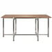 A Bon Chef stainless steel table base with metal legs.