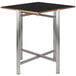 A Bon Chef square table top in black.