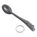 A set of Barfly stainless steel vintage measuring spoons with a ring.