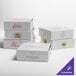 A group of 10 white customizable bakery boxes.