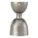 A silver metal Barfly Vintage Heavy-Duty Straight Rim Bell Jigger with a logo on the side.