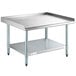 A Steelton stainless steel equipment stand with undershelf.