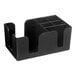 A black plastic Choice bar caddy with four compartments.