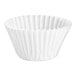 A white paper coffee filter.