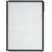A white board with a black frame holding 5 rectangular panels in assorted colors.