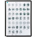 Durable assorted color panels with symbols on them.