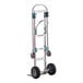A silver Magliner convertible hand truck with black wheels and a black U-loop handle.
