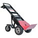 a black and red hand truck