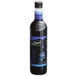 A close up of a DaVinci Gourmet Sugar Free Blueberry Flavoring Syrup bottle.