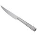 A Reserve by Libbey stainless steel steak knife with a silver handle.