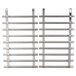 A pair of metal racks with different sizes and shapes.