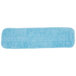 Knuckle Buster DMFM18NV 18 inch Blue Microfiber Wet Velcro® Flat Mop Pad