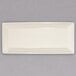 A white rectangular china tray.