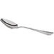 An Acopa Industry stainless steel teaspoon with a silver handle and spoon.