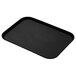 Cambro 1216CT110 Camtread 12 inch x 16 inch Black Satin Non-Skid Serving Tray - 12/Case
