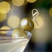 A Belosa martini with Feta Cheese Stuffed Queen Olives.
