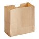 An American Metalcraft mini snack bag made of brown paper.