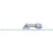 A white metal bracket with a grey plastic Unger SV40G Damp Mop Pad Holder attached to it.