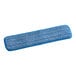 A Lavex blue and white microfiber spray mop kit on a table.