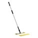 A Lavex yellow microfiber spray mop with a black and yellow handle.