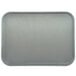 A close-up of a gray rectangular Dinex Glasteel tray.