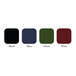 A group of different colored Oakmont menu covers with white borders on the front.