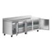 a stainless steel refrigerated counter