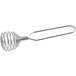 A Fox Run Chrome French Spring Coil Whisk with a metal handle.