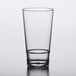 A clear plastic Libbey mixing glass with a clear rim.