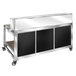 a silver and black cart