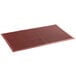 A red rubber Choice anti-fatigue floor mat with holes.
