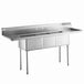A Steelton stainless steel sink with two drawers on a counter.