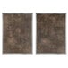 Two Eastern Tabletop textured laminate side panels with brown frames.