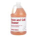 A case of Advantage Chemicals oven and grill cleaner bottles on a counter.