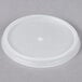 A Dart translucent plastic lid with a small hole.