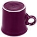 A purple Fiesta China mug with a handle.