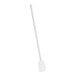 A white paddle with a white handle.