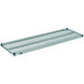 A Metro Super Erecta Metroseal 3 wire shelf with a green Metroseal 3 coating.