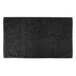 A black Monarch Brands hand towel on a white background.