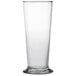 An Arcoroc Linz footed pilsner glass with a clear base.