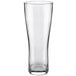 An Arcoroc Oslo Pilsner glass with a clear bottom.