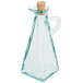 A Tablecraft glass oil & vinegar cruet with a cork stopper.