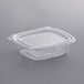 a clear plastic container with a lid