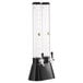 A white Beer Tubes tall double beer tower with two black tubes.